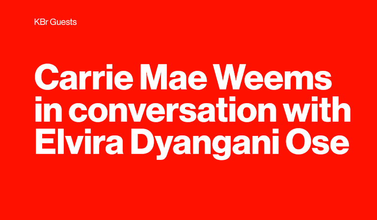 Carrie Mae Weems conversa amb Elvira Dyangani Ose
