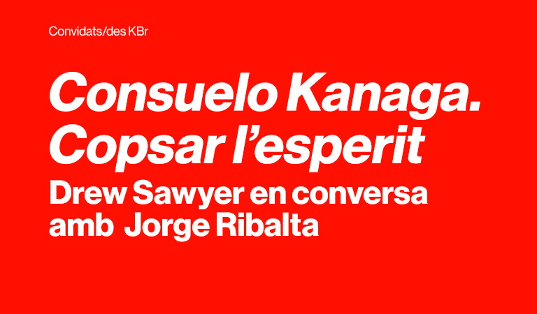 Drew Sawyer en conversa amb Jorge Ribalta