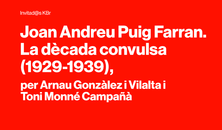 Joan Andreu Puig Farran. La dècada convulsa (1929-1939) Joan Andreu Puig Farran. La dècada convulsa (1929-1939)