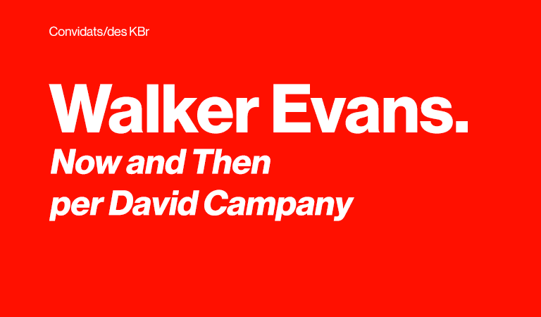 Walker Evans. Now and Then per David Campany